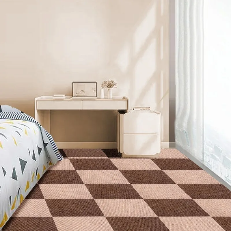 Self Adhesive Floor Carpet Pattern Waterproof Anti slip Wear-resistant Commercial and Household Refurbished Plush Tiles