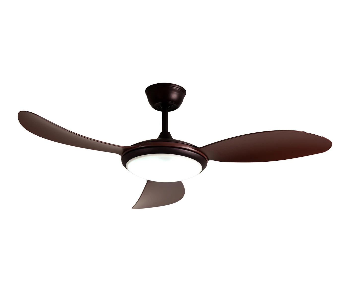 
White Modern Style Indoor sleek bedroom ceiling fan with light living room ceiling fan with light 110v 