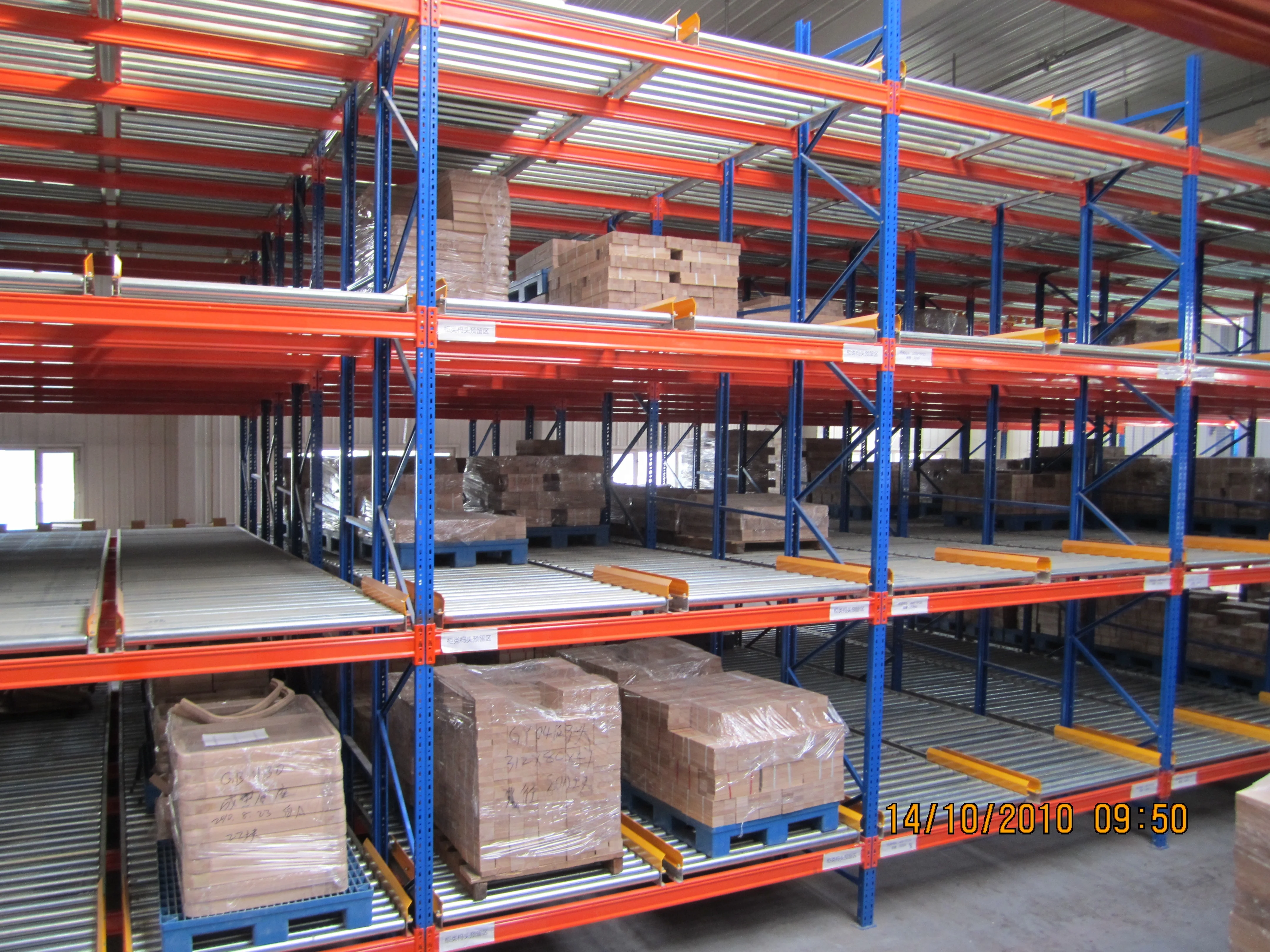 Industrial High Density Roller Pallet Rack