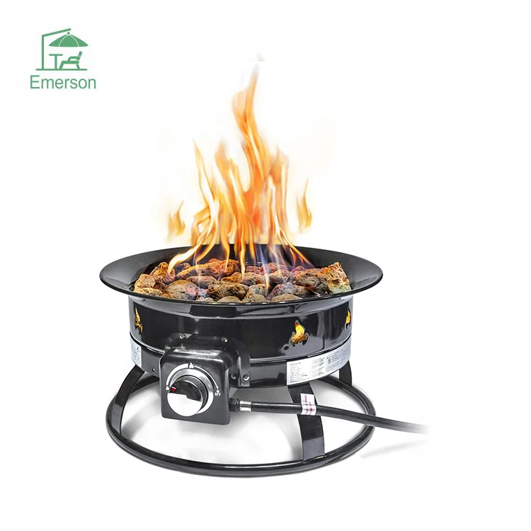 19 дюймов Открытый Портативный костра Делюкс газ пропан костра с крышкой и носить комплект