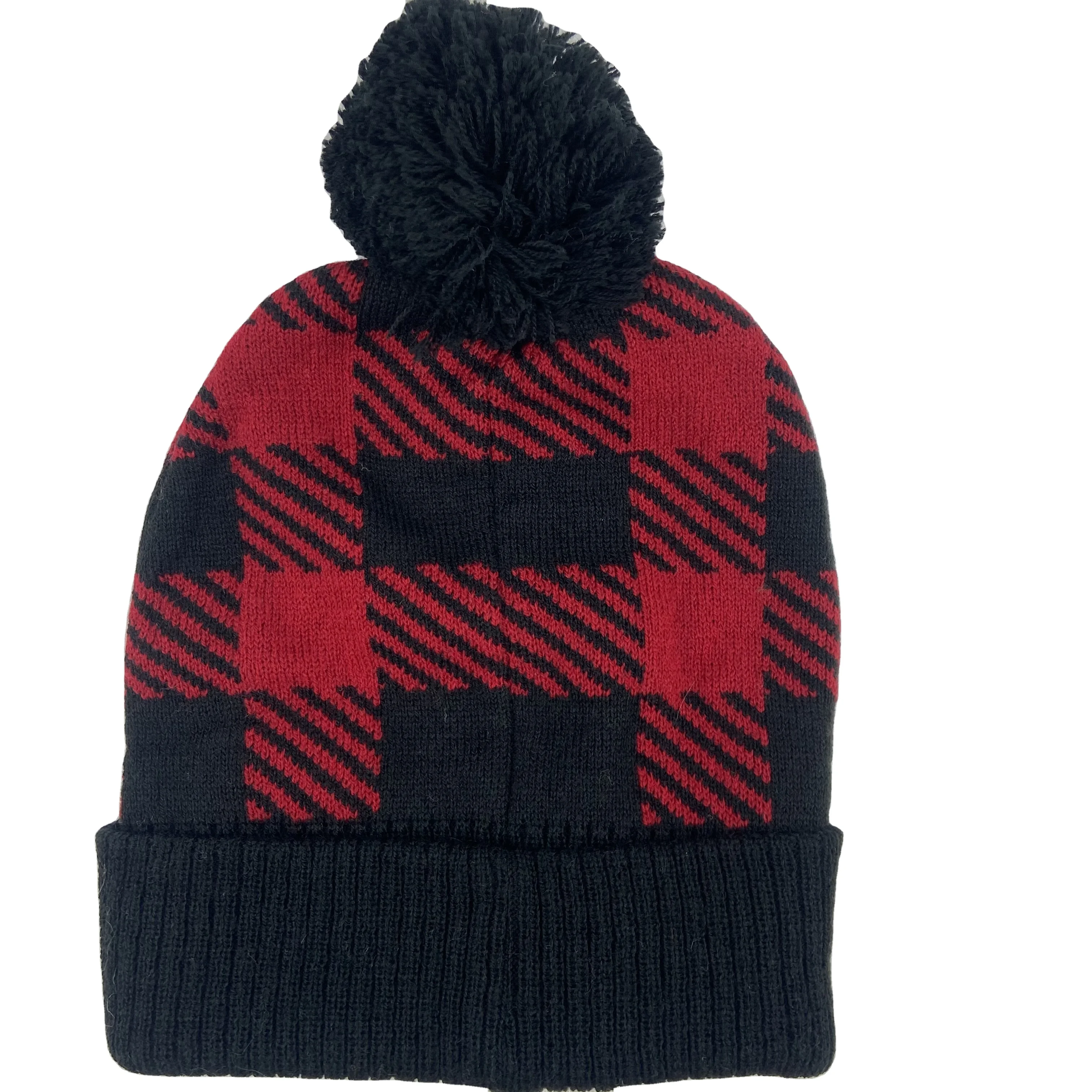 Wool Lining Thick Warm Neck warmer knitted hat scarf set fur Knit beanies Winter Hat For men women hats