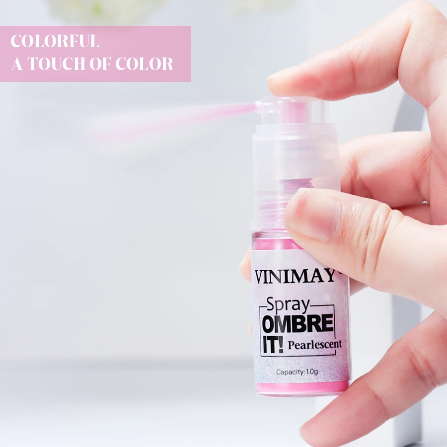 Vinimay Professional Nail Supplies Acrylic Pearlescent Powder Easy To Apply Nail Dip Spray Powder For Salons Nail Paint
