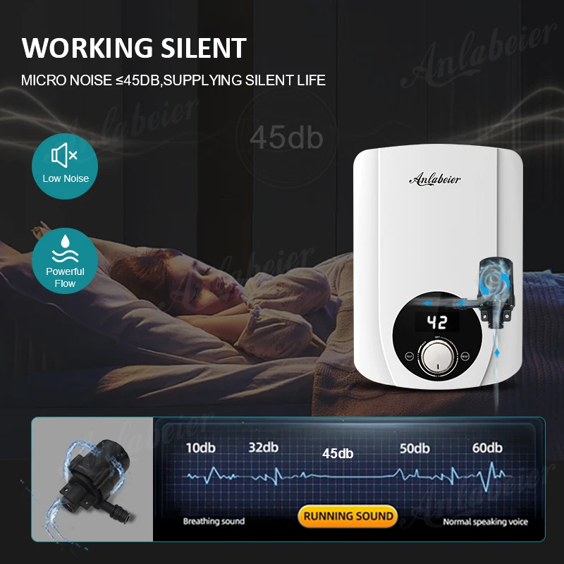 Портативный водонагреватель с ванной Smart Tankless Booster насос мгновенный Высокоскоростной автоматический душ