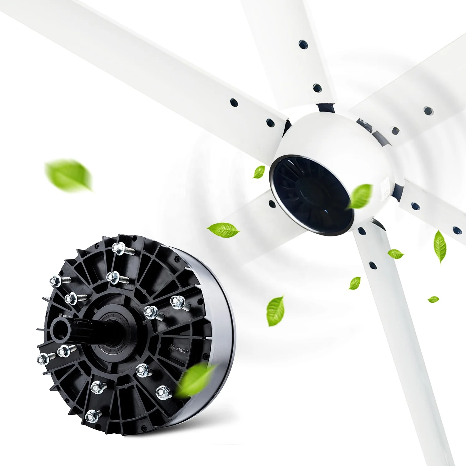 Large factory construction site using energy efficient PMSM motor 12ft 24ft industrial fan