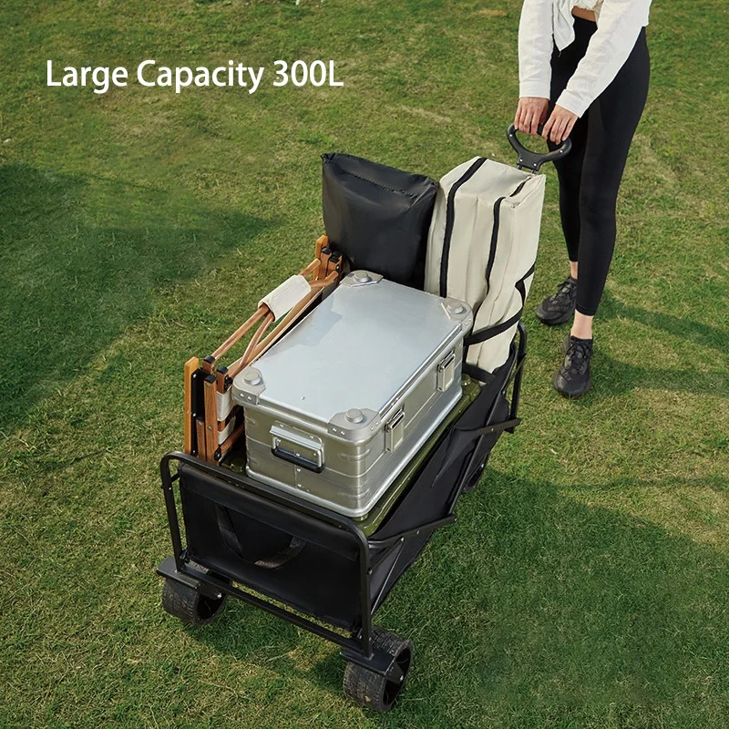 Foldable Garden Cart Wagon Heavy Duty Camping Picnic Beach Folding Cart Trolley