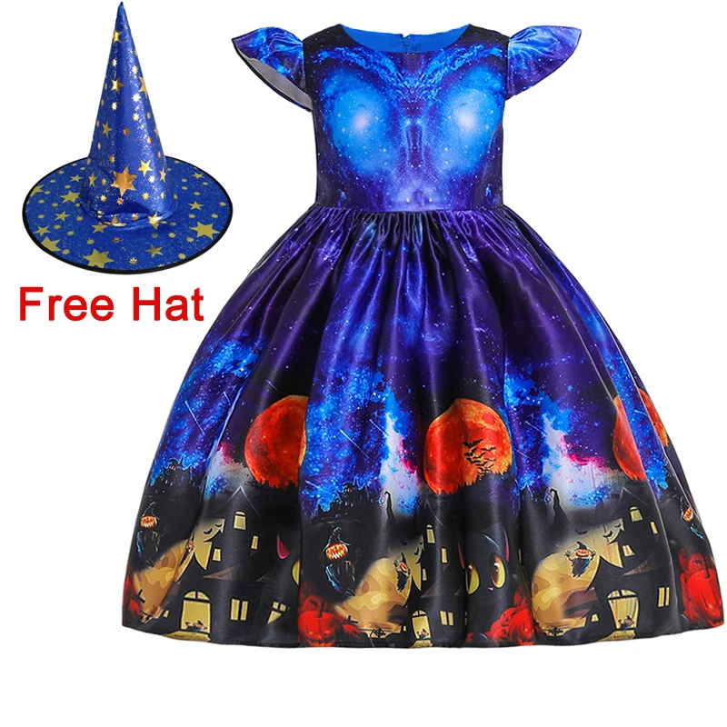 MQATZ Best Selling Halloween Cosplay Costume Applique Kids Party Dress For 2-8y Girl wear