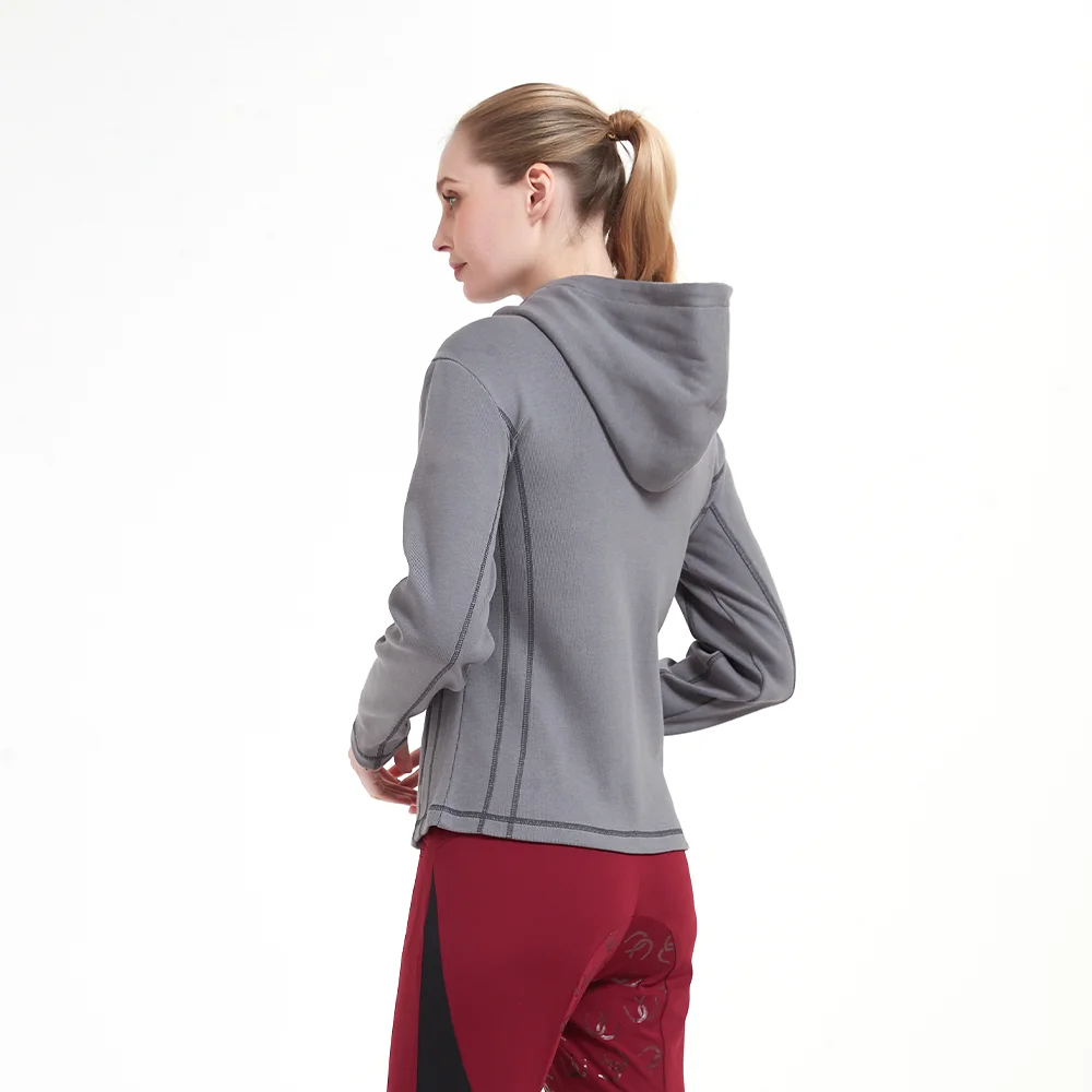 Wholesale Modify Curves Sweatshirt Horse Riding Long Sleeve Apparel Women Equestrian Top Jackets Clothing