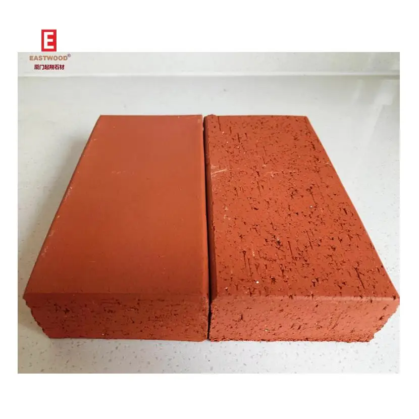 Античная красная текстура экструдированный инженерный кирпич для строительства