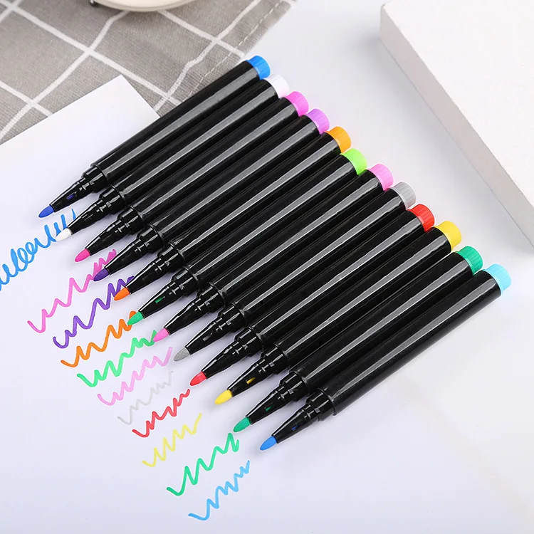 Liquid Erasable Chalk Markers Wet Erase Assorted Colors Of 12 Pack Glass Pen For Blackboard