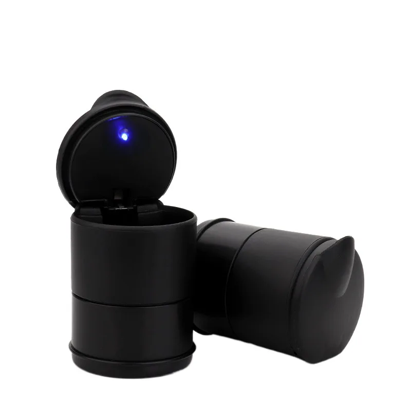 Car ashtray with cover Personality with LED light with cover inside multi-functional car ashtray