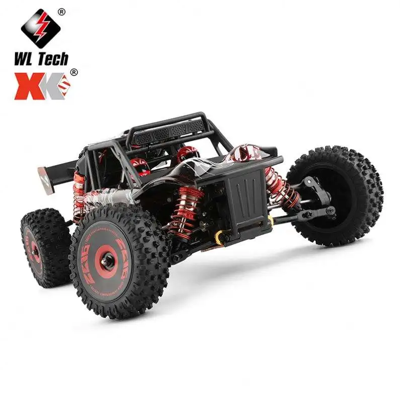 Wltoys 124016 электрический бесщеточный Радиоуправляемый грузовик 1/12 4WD сплав гоночный скоростной автомобиль в пустыне 75 км/ч