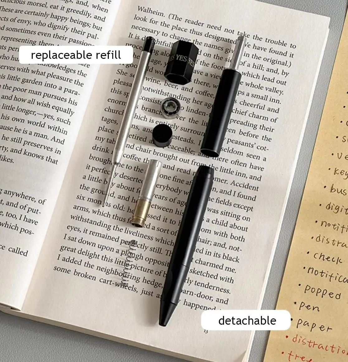 New Fidget Spinner Pen Kit, EDC Ballpoint Pen, Creative EDC Gadget for Office School, Fidget Pen Gift to Relieve Stress Anxiety