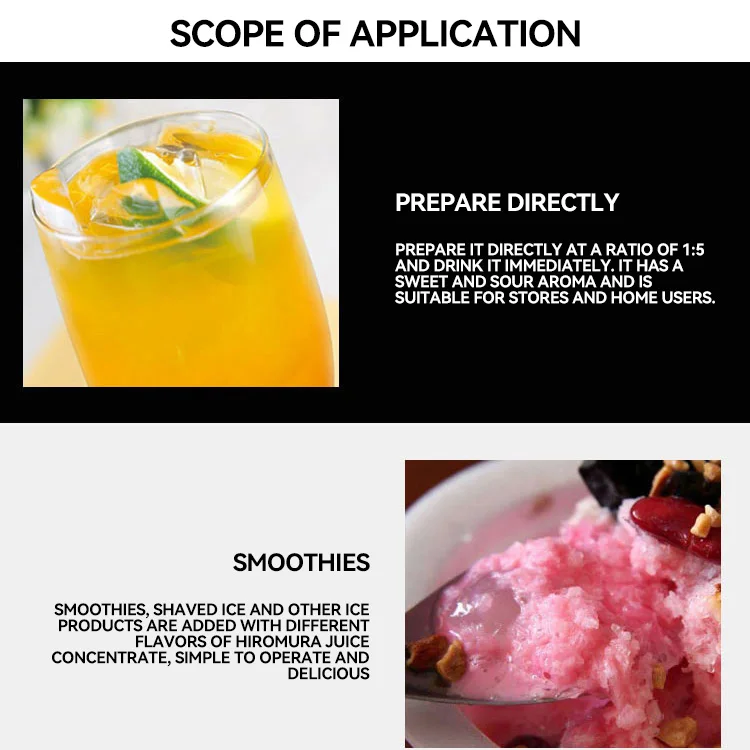 Hot sale 1.9L concentrated orange juice pearl milk tea ingredients flavored juice drink