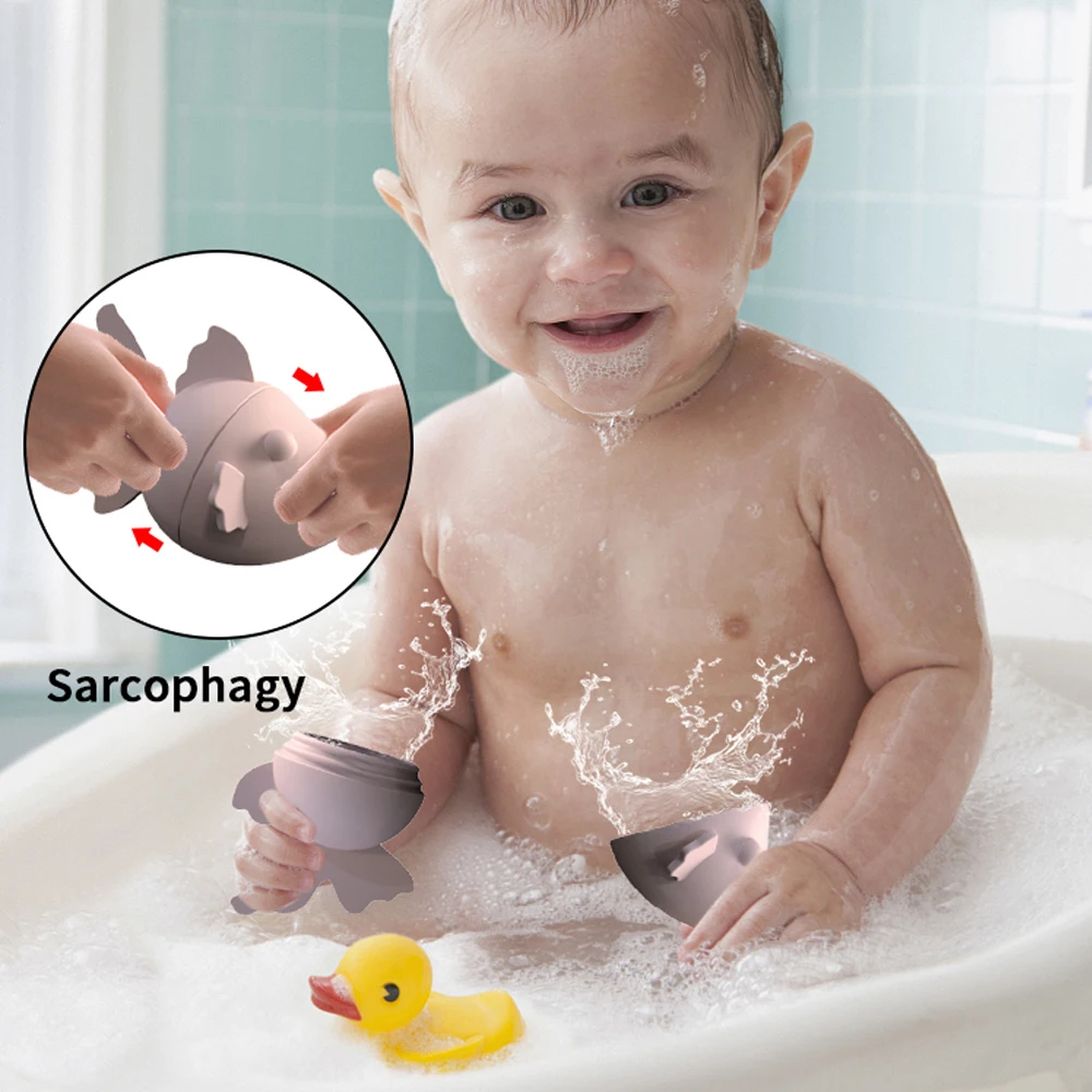 Fish Silicone Toys For Kids Food-grade Epoxy Glue Bath Toys Soft Rubber Material Bathroom Toy