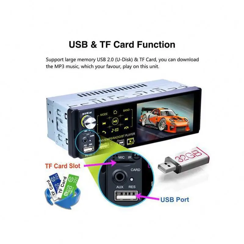 AVI RMVB MPEG4 FLV MPG  Realplay MOV MP3 WMA WAV FLAC APE MiniSD card Car power Astern Car dvd player