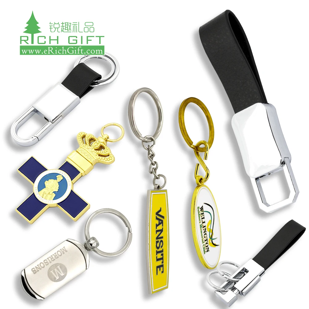 high quality promotional Custom Design Keychain Keyring Fashion Key Holder Metal Keyring Enamel Key Holder logo blank Key Chains