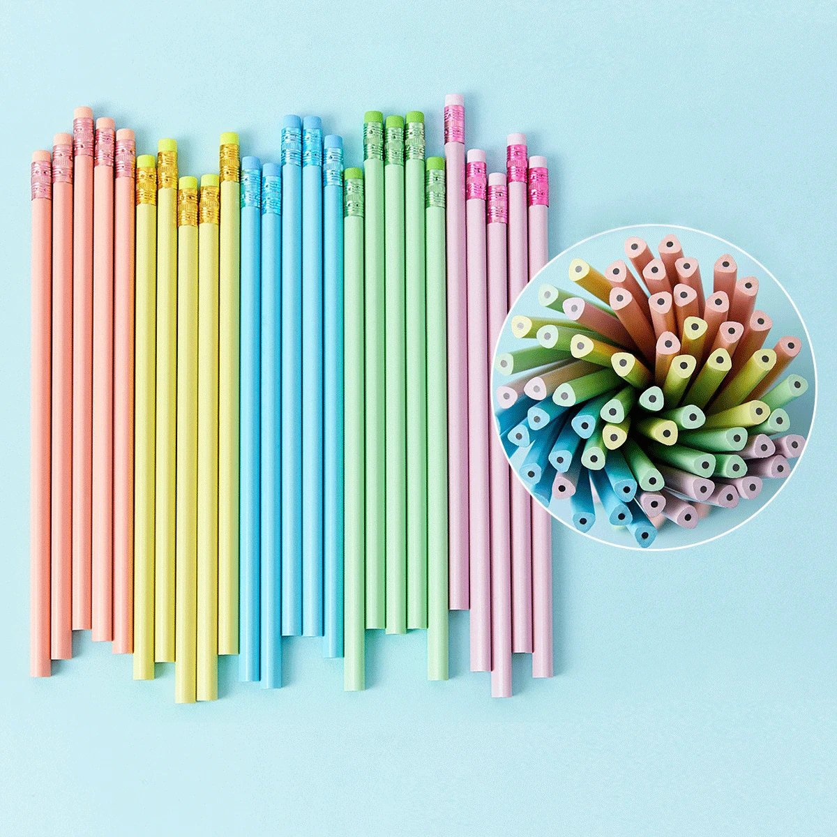 new design custom logo macaron hb environmental protection standard pencil