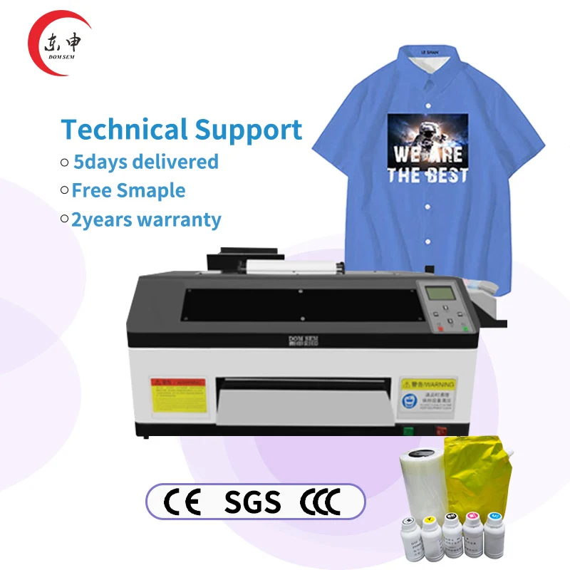 Desktop Small 13 Inch XP600 Transfer Print DTF Printer A3 30cm T Shirt dtf Printing Machine For Small Business Ideas