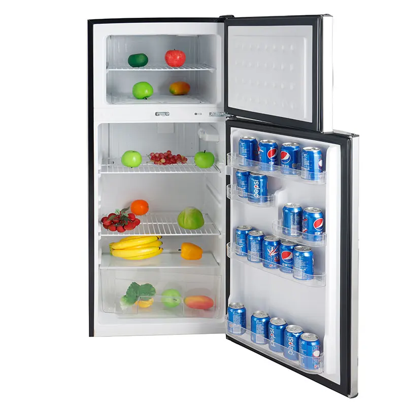 BCD-210 with best service and low price silver refrigerator 24volt fridge