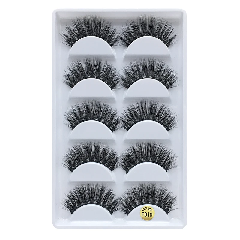 
5 pairs eye lashes vendor wholesale eyelashes 3d faux mink 