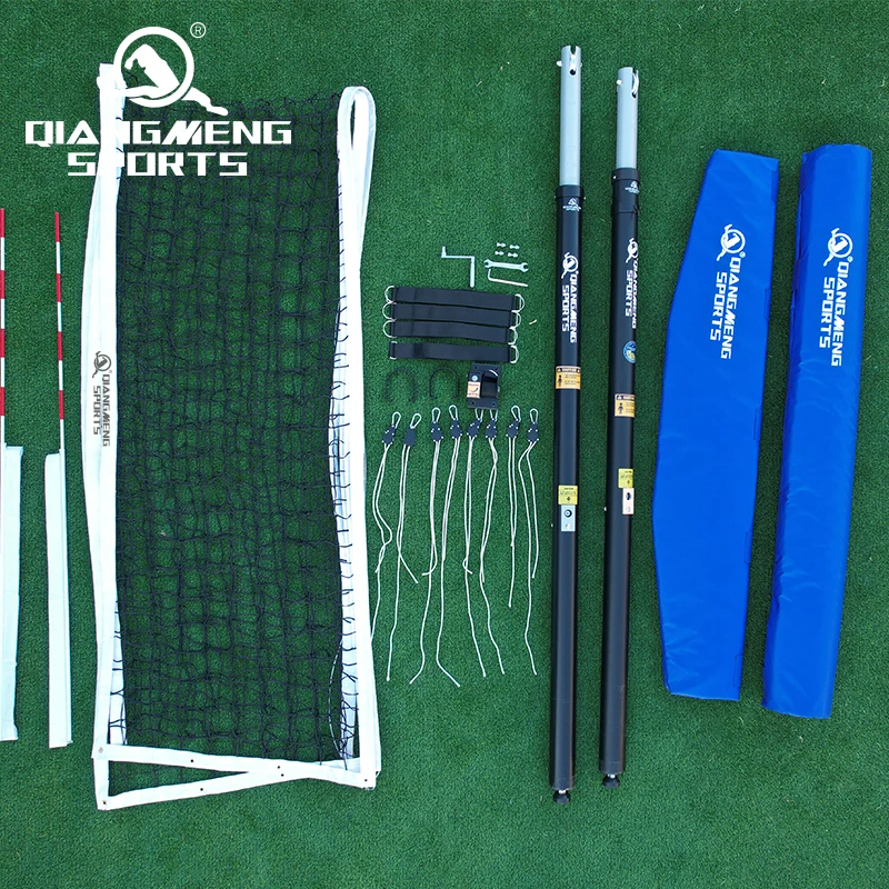 Professional custom aluminum volleyball column spring bolt lifting standard indoor and outdoor portable volleyball net Poles