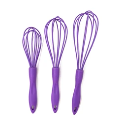 Профессиональные инструменты для выпечки, набор кухонных венчиков, набор силиконовых шариков, венчиков, венчиков с пластиковой ручкой