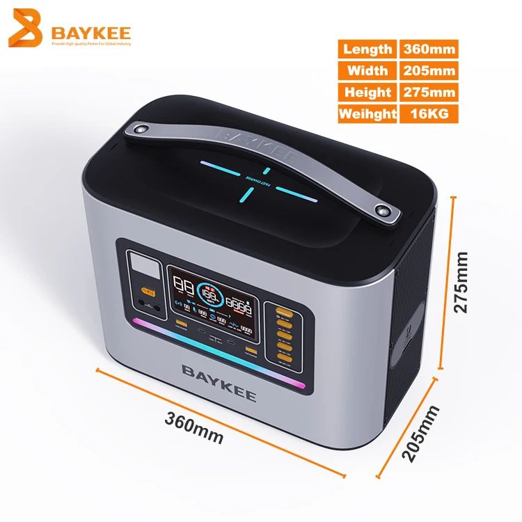 Outdoor power supply portable power station solar energy system1500w with built in 1000wh lithium battery solar power system