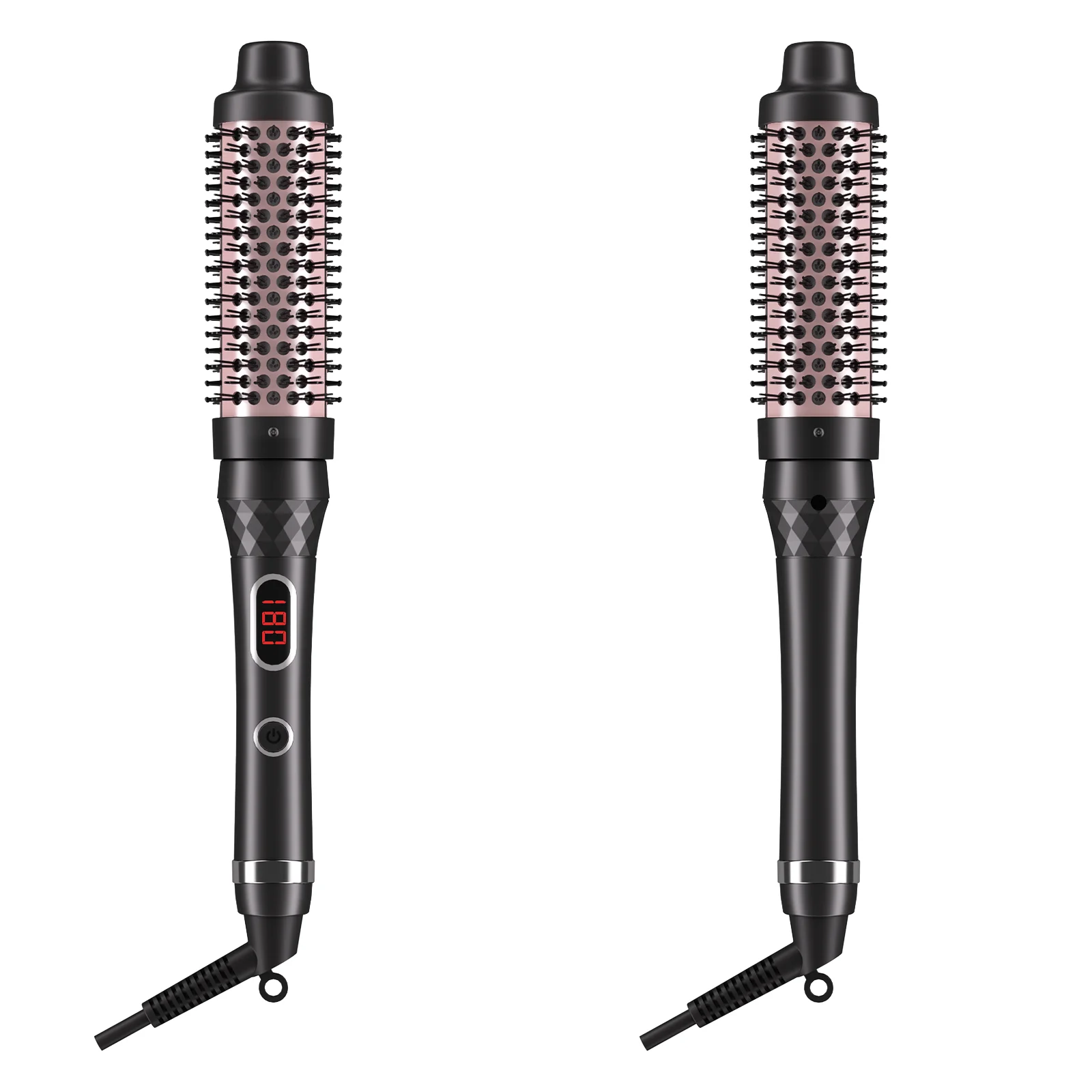 3 in 1 Hair Styler 450F Thermal Brush Hot Comb Heated Hair Brush Hair Curler and Straightening Brush with Negative Iron