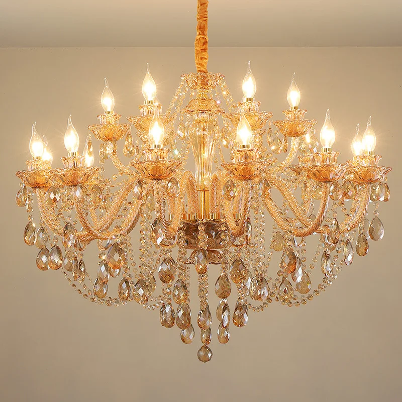 Dinning room crystal material chandelier luxury indoor chandeliers pendant light