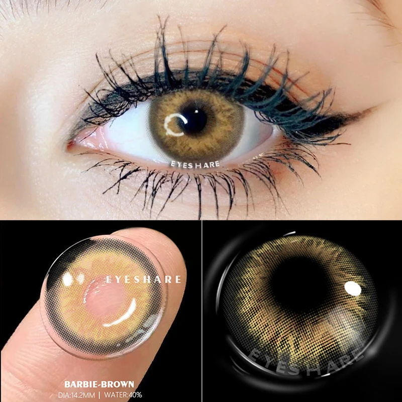 EYESHARE 1 Pair (2pcs)  Natural Crystal Color Lenses for Eyes Cosmetic Contact Lenses Eye Color lens Colored contacts