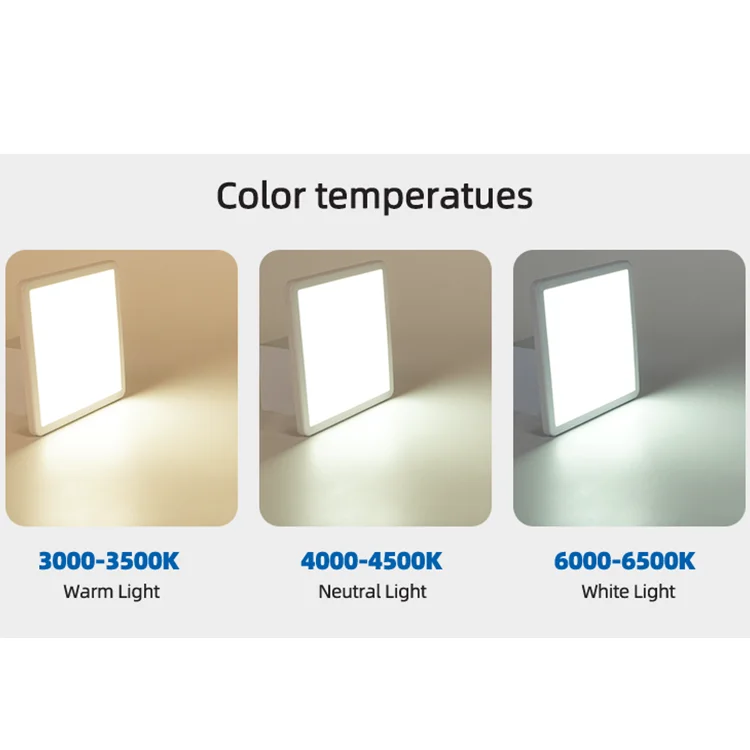 MELINZ Wholesale Round Square Bright Slim Recessed Aluminum White 6W 8W 15W 20W LED Panel Light