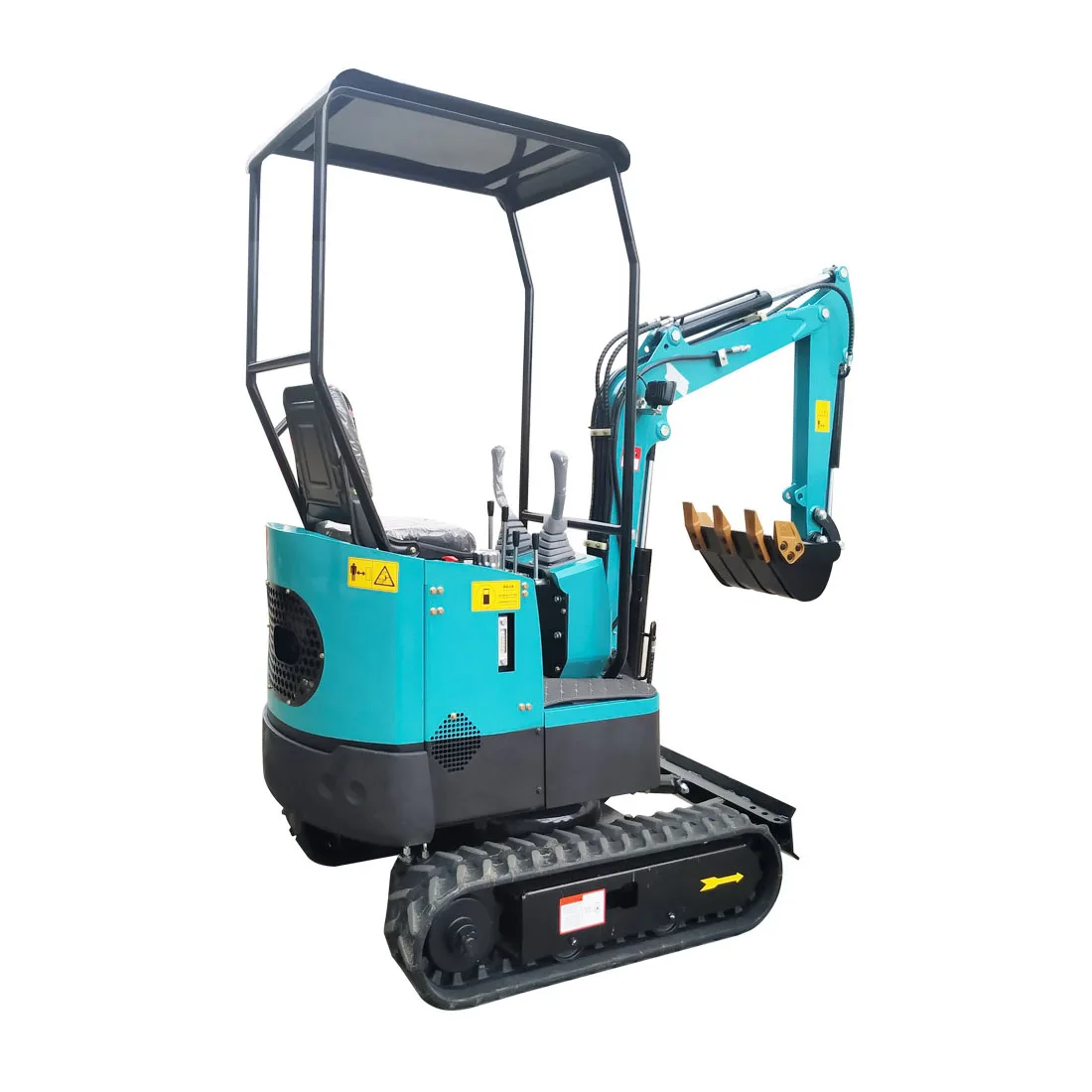 Мини-экскаватор гусеничного типа, 1 тонна, 1,2 тонны, маленький экскаватор 1000 кг с аксессуарами для садовой фермы