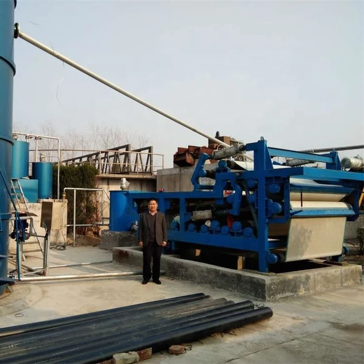 food used dewatering equipment vacuum belt filter press for sale