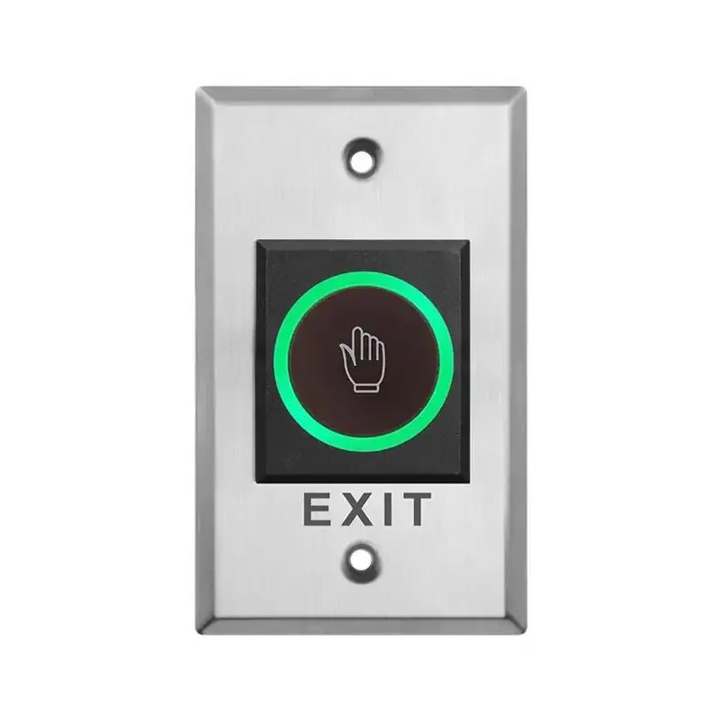 Access Control N.O/N.C/COM Emergency Door Release Touchless Exit Switch Button No Touch Exit Button Stainless Steel