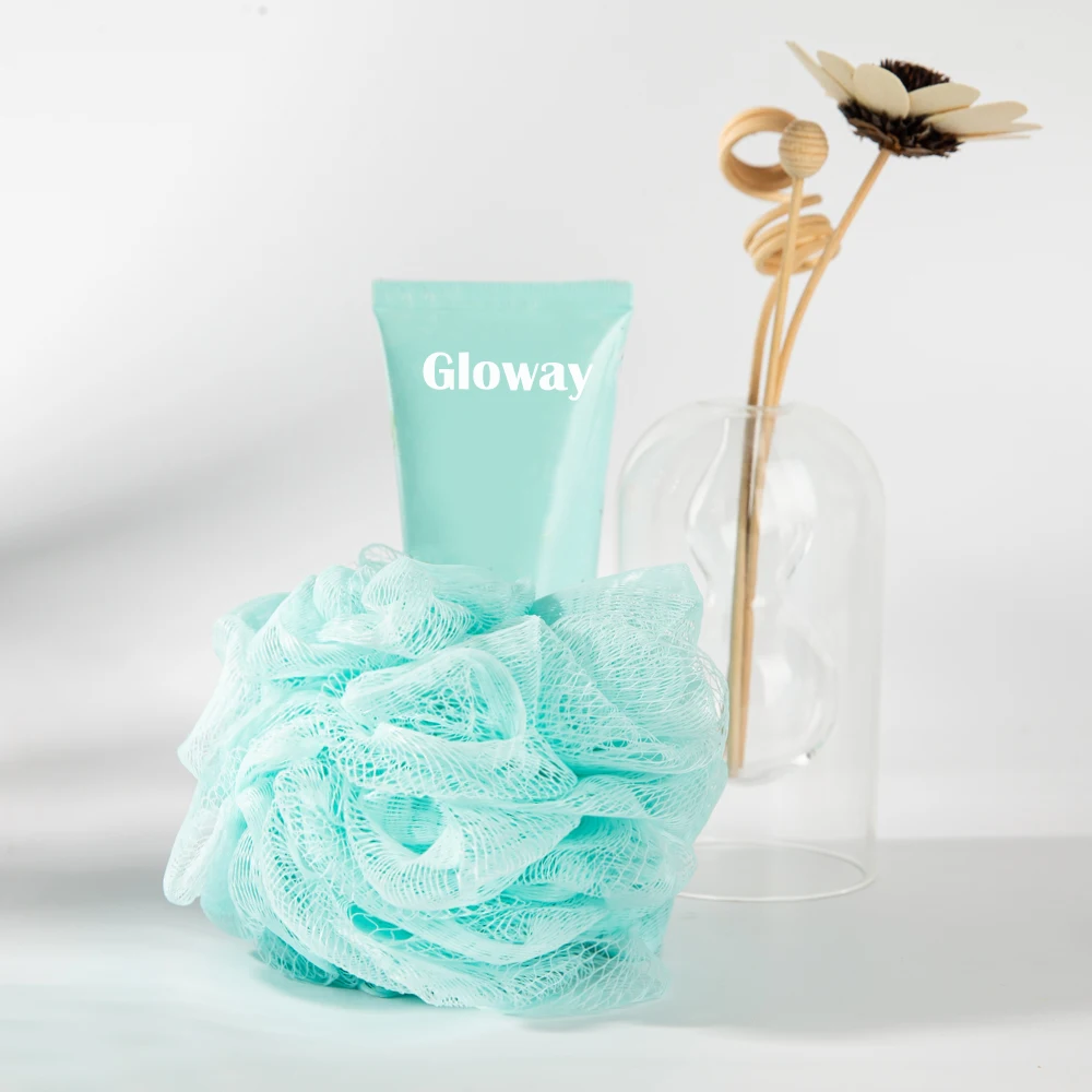 5Pcs Body Care Products Heart-Shaped Scented Bath Bombs Body Wash Loofah Girls Bath Shower SPA Gift Set