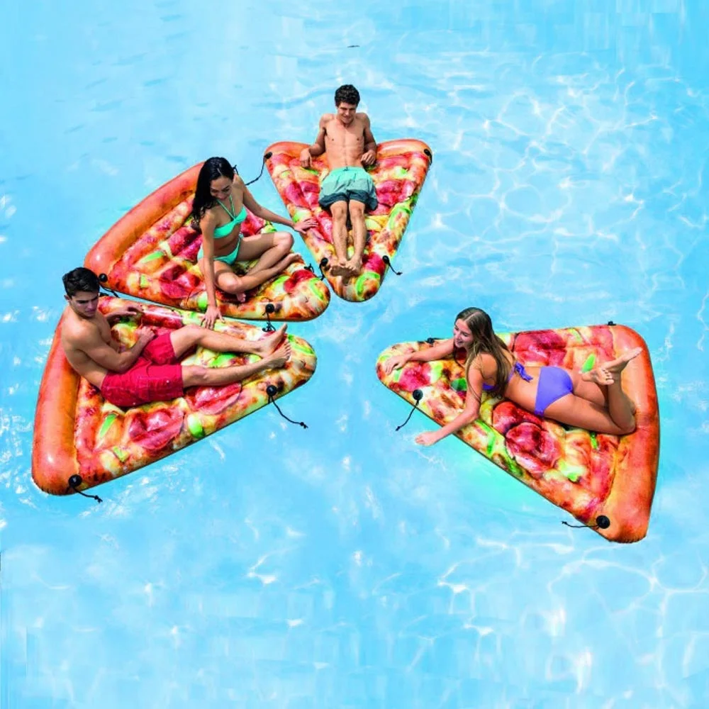 Intex 58752 Inflatable Sliced Pizza Mat Water Sports toy Swimming Floating Mat