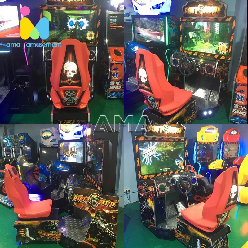 AMA Arcade Video Game Machine Savage Exorcism Racing Car Game Machine Drive Simulator Machine