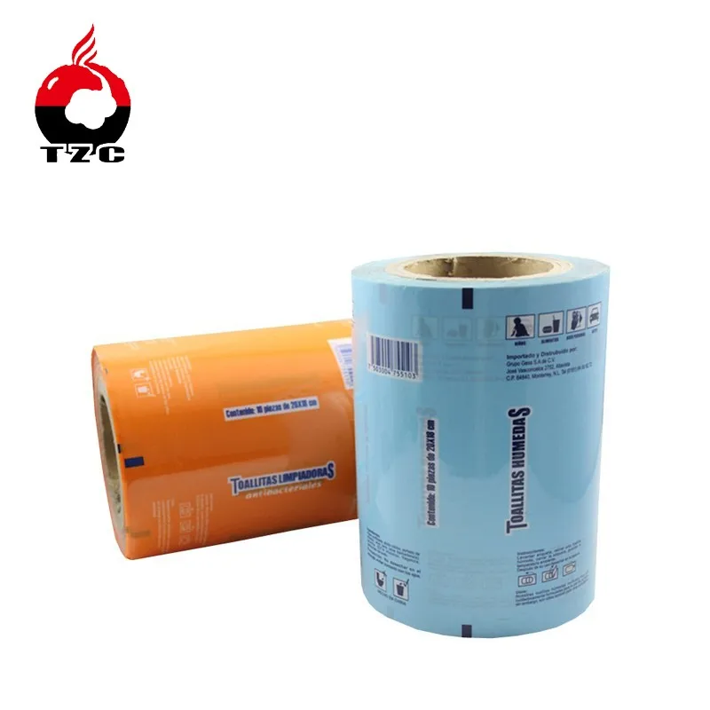 Gravure printed bopp pe composite plastic soap bar packaging film on roll