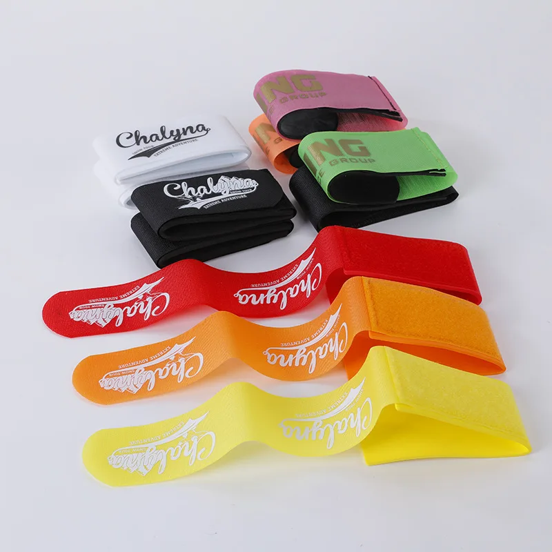 Custom Logo Printed Hook and Loop Nordic Alpine Ski Straps/Alpine Ski Bindings/Ski Snowboard Band