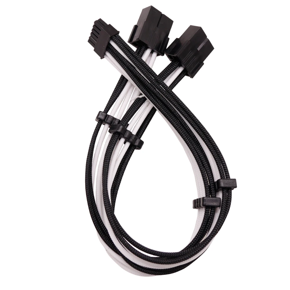 Power Supply Cable Sleeves PCIe Molex Micro-Fit 3.0 Connector For NVIDIA Ampere GEFORCE RTX 3070 3080 Black White