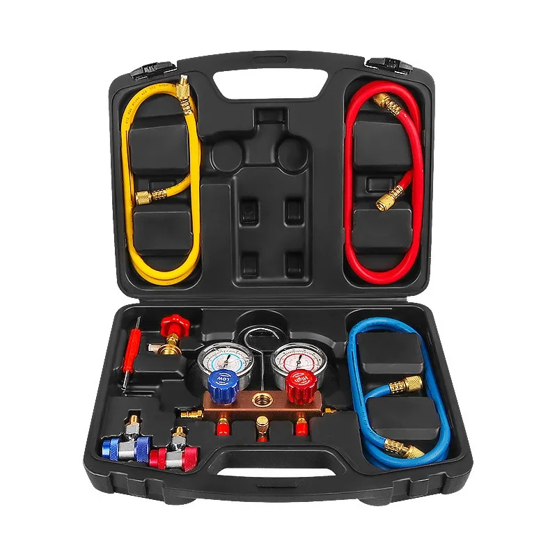 CLAUTOOL New Products Manifold Gauges For R22/R134/R404/R410 Manifold Gauge Set Ac Air Conditioning Refrigerant Gas