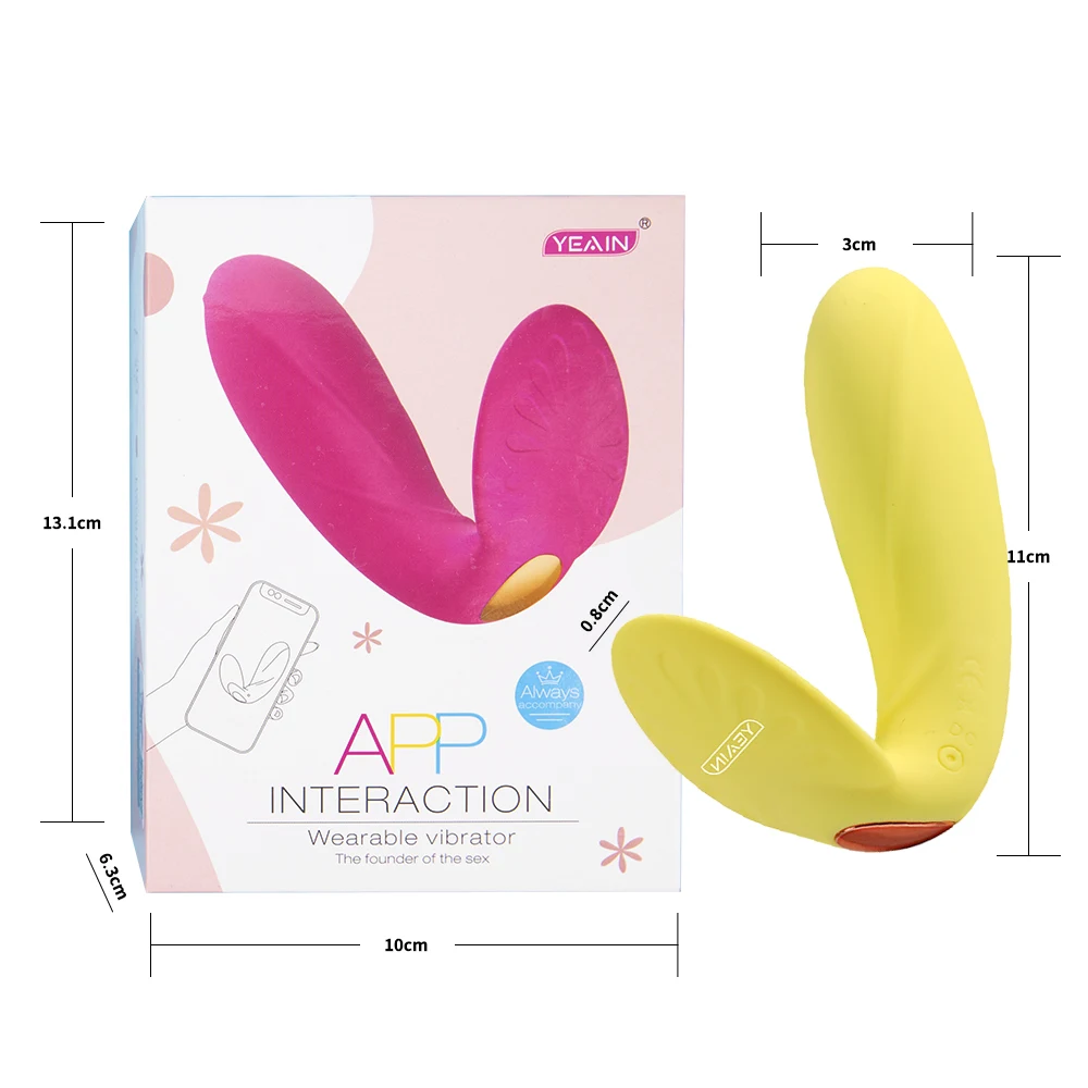 New Couple Long Distance Relationship Lovers Dildo With Dual Motors APP Remote Control Wearable Vibrator For Female