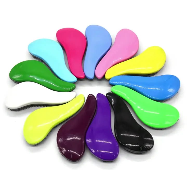 TT Handle Comb Anti-static Massage Hair Brush Tangle Detangle Shower Massage Hairbrush Wet Dry Bristles Handle Tangle Curly Comb