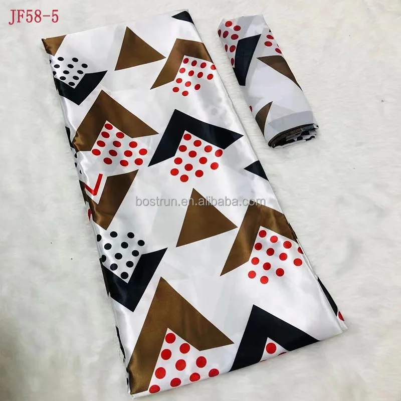 JF58  The latest plant flower silk cloth silky comfortable dress dress fabric satin