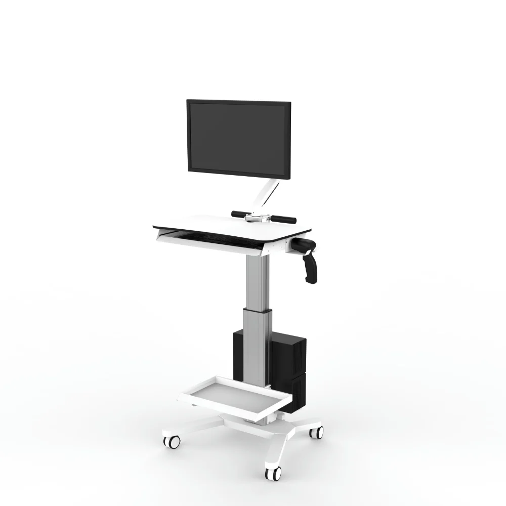 Medical Monitor Cart Hospital Monitor Trolley for Mobile Workstation Cart Laptop Cart  for Hospital Clinic
