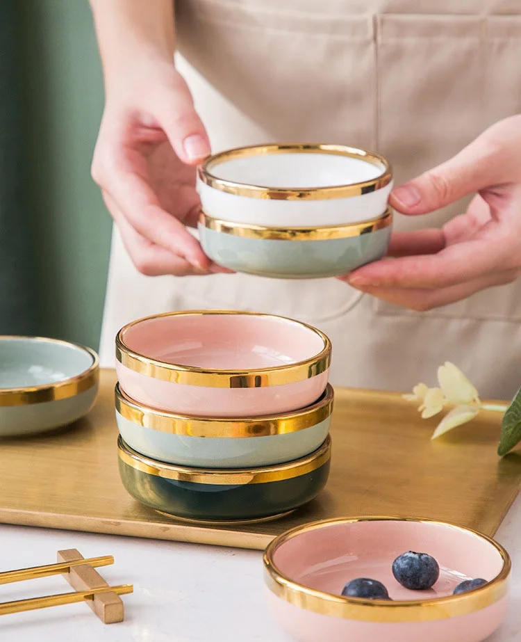 Cross-border 2021 porcelain plate high quality ceramic plates Chinese dish bowl plate