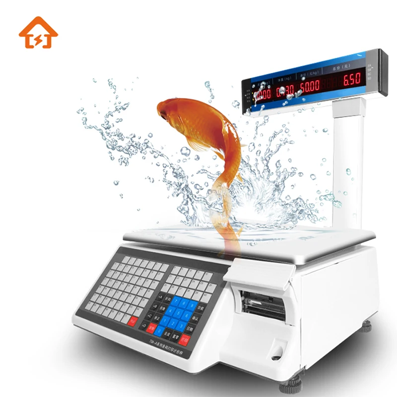 bascula digital de peso barcode weighing scales scale seca Label Printing Scale with
