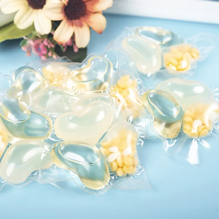 3D Private label laundry detergent pods with scent booster for Automatic Machine Washing 15g