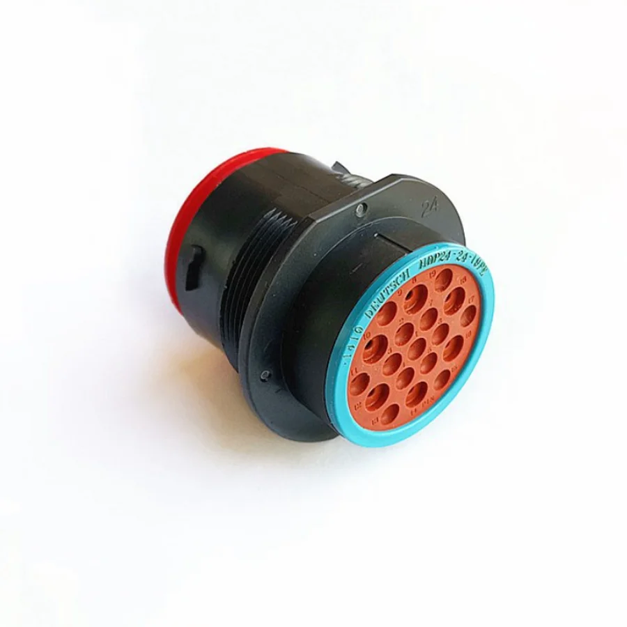 High quality automotive connector HDP24-24-19PE  Install a dust cover on the 19-pin round connector socket shell   HDP24-24-19PE