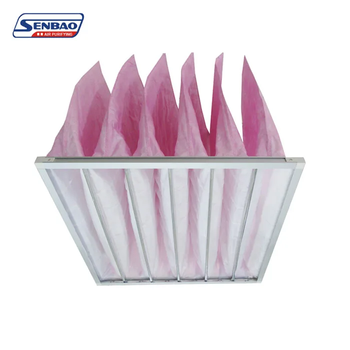 Durable Self Supported Synthetic Fibre Pocket F7 Air Filter for Clean Air